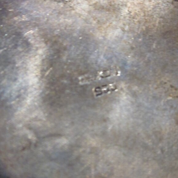 Sterling Silver & Turquoise Sun Pendant Brooch Vintage - Picture 3 of 3